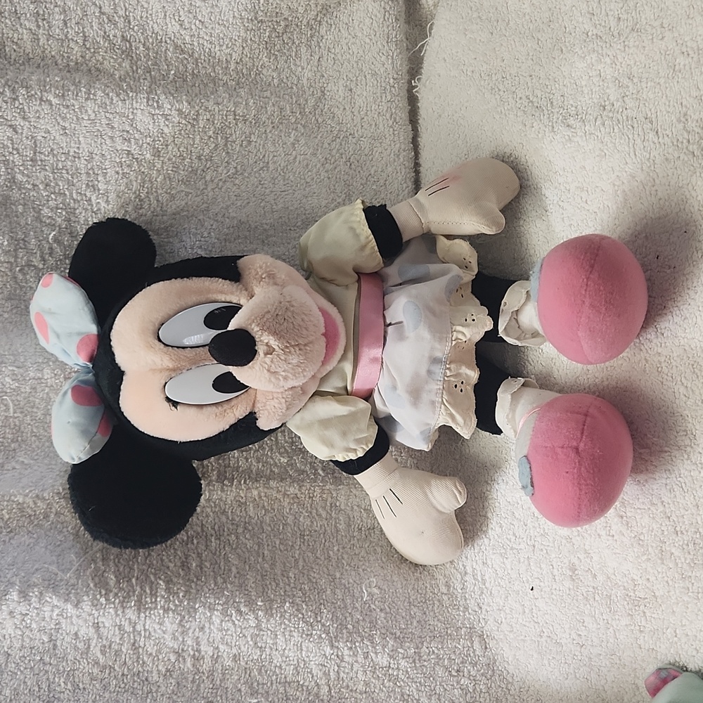 Vintage Applause Minnie Mouse Plush Stuffed Animal Toy 14"